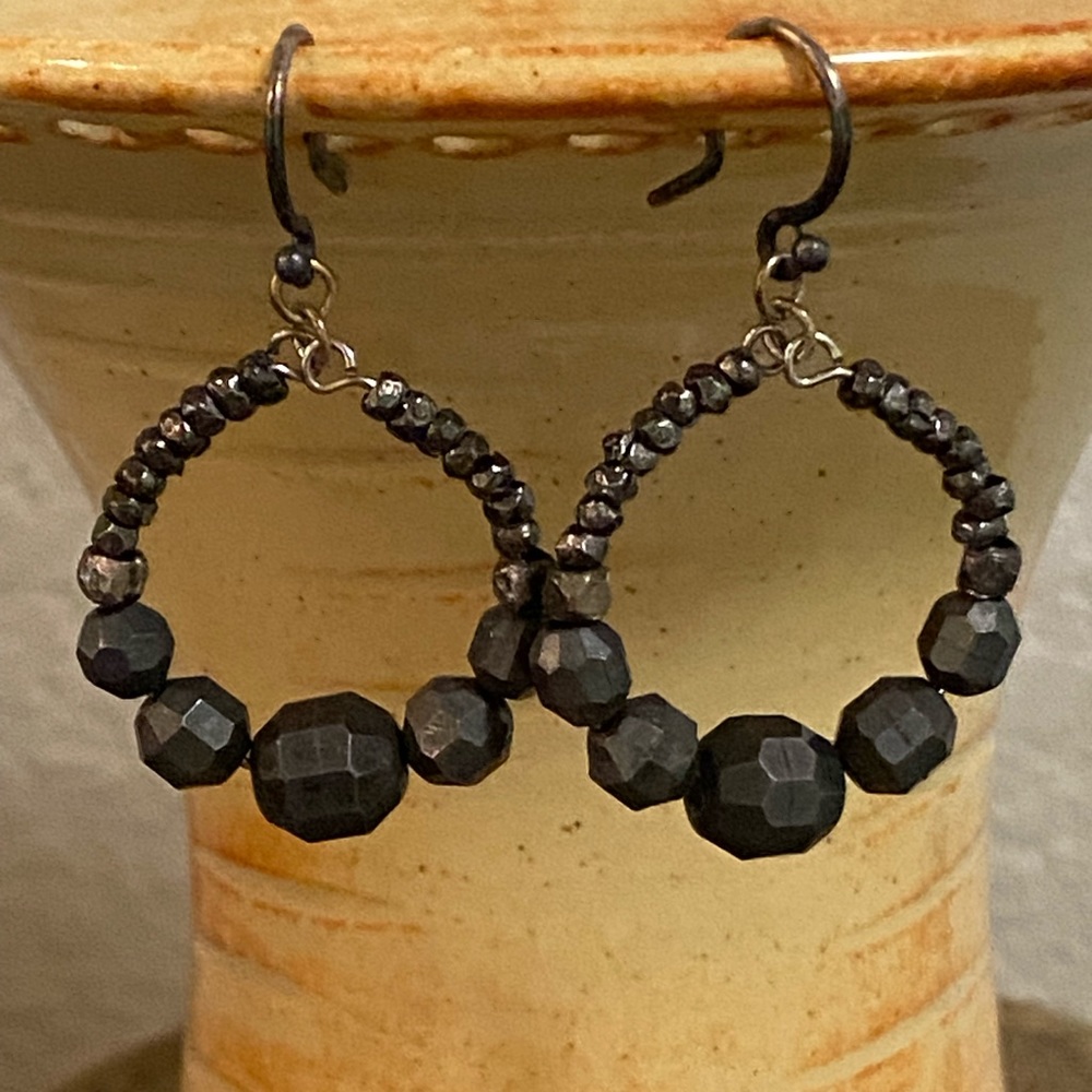 Chan Luu Hemitite Beaded Earrings